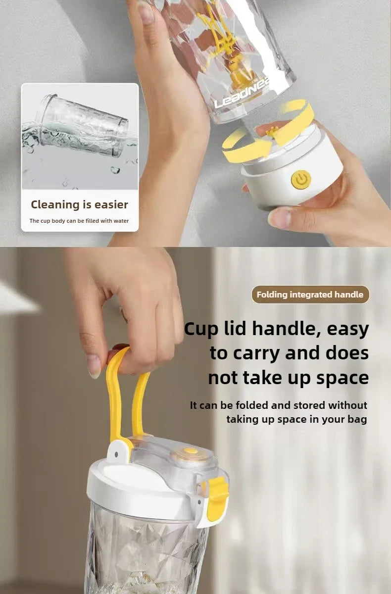 650mlElectric Protein Powder Mixing Cup Automatic Shaker Bottles Mixer Shake Bottle Milk Coffee Water Bottle Kitchen Accessories