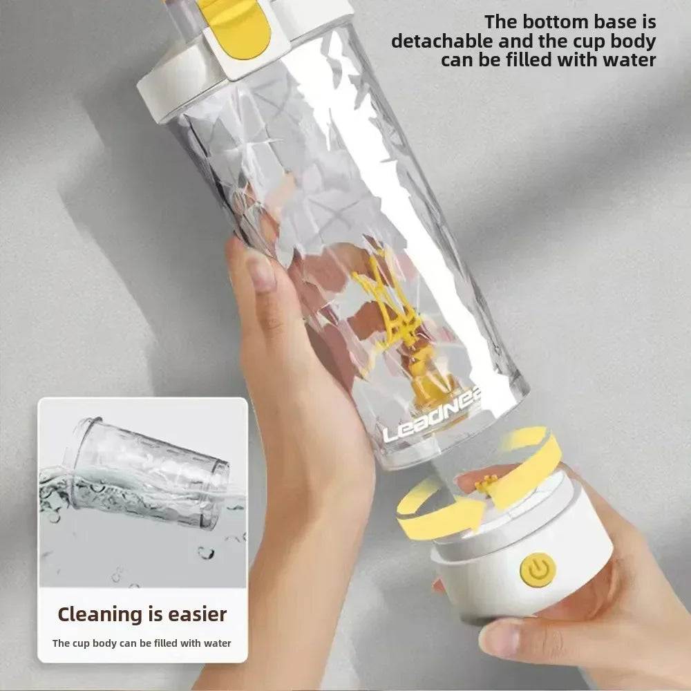 650mlElectric Protein Powder Mixing Cup Automatic Shaker Bottles Mixer Shake Bottle Milk Coffee Water Bottle Kitchen Accessories