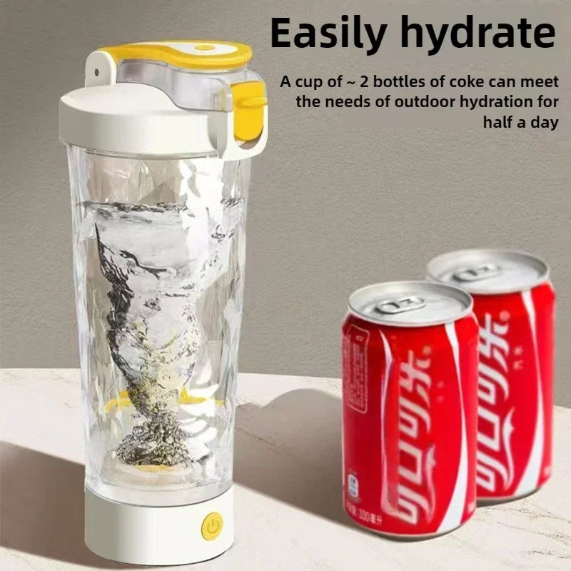 650mlElectric Protein Powder Mixing Cup Automatic Shaker Bottles Mixer Shake Bottle Milk Coffee Water Bottle Kitchen Accessories