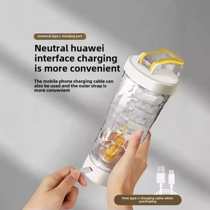 650mlElectric Protein Powder Mixing Cup Automatic Shaker Bottles Mixer Shake Bottle Milk Coffee Water Bottle Kitchen Accessories